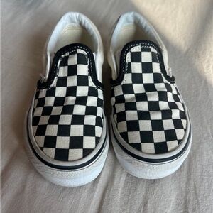 Vans - Kids Checkered Slip-On Shoes